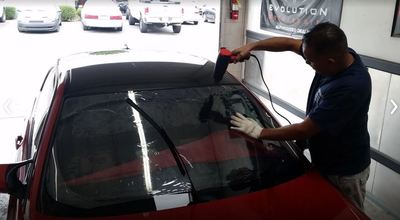 Windshield tint by employee