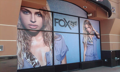 FOX branded window wrapping